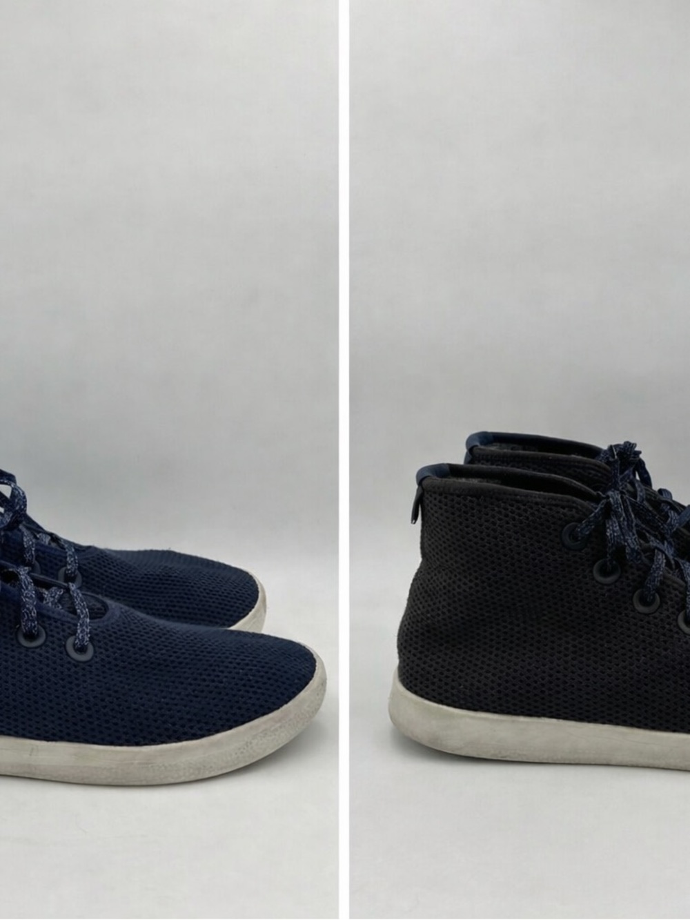 Allbirds TT Tree Topper High Top Sneakers Shoes Lot Gray & Blue Men’s Size 11 US